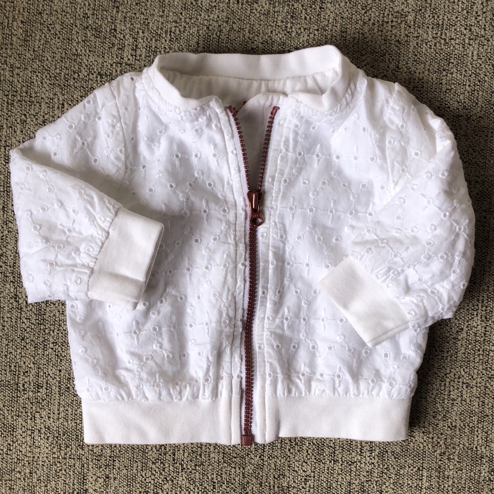 Cat & Jack lace eyelet Bomber jacket